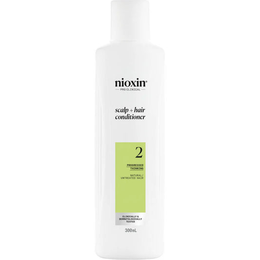 Nioxin scalp and hair conditioner bottle on a white background