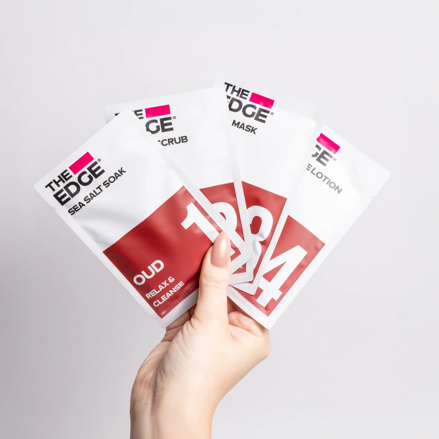 The Edge Nails - 4 Step Pedicure Kit - Oud - Soften and Nourish