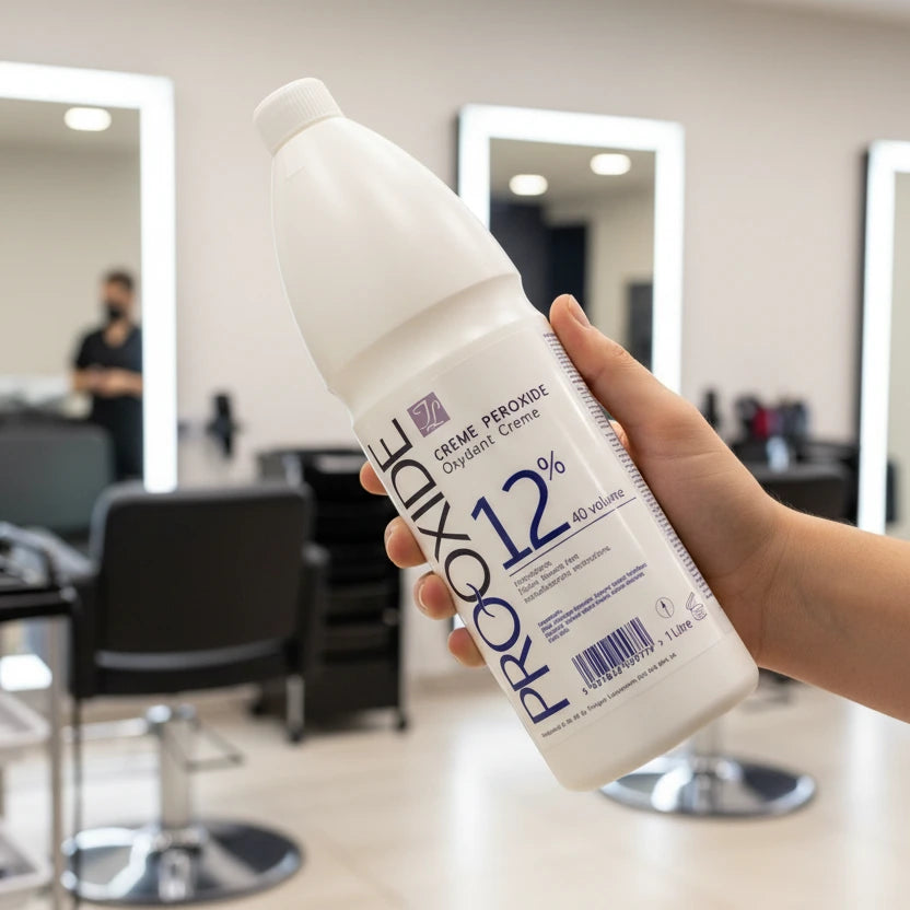 Pro Oxide hair product bottle on a white background