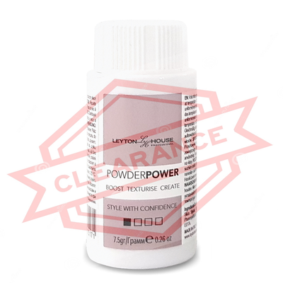 Leyton House Powder Power hair styling powder bottle on clearance, hair beauty supply