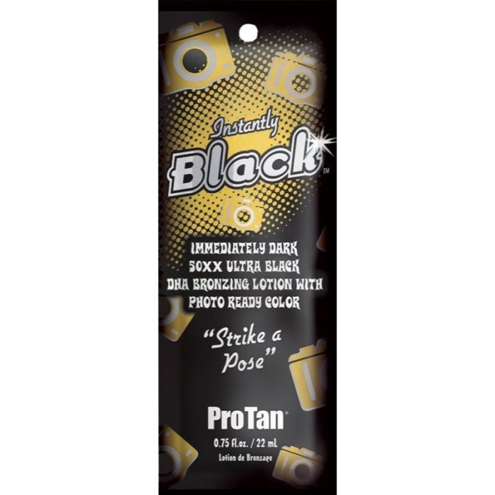 Pro Tan Instantly Black Ultra Dark DHA Bronzing Lotion – Extreme Tanning Accelerator