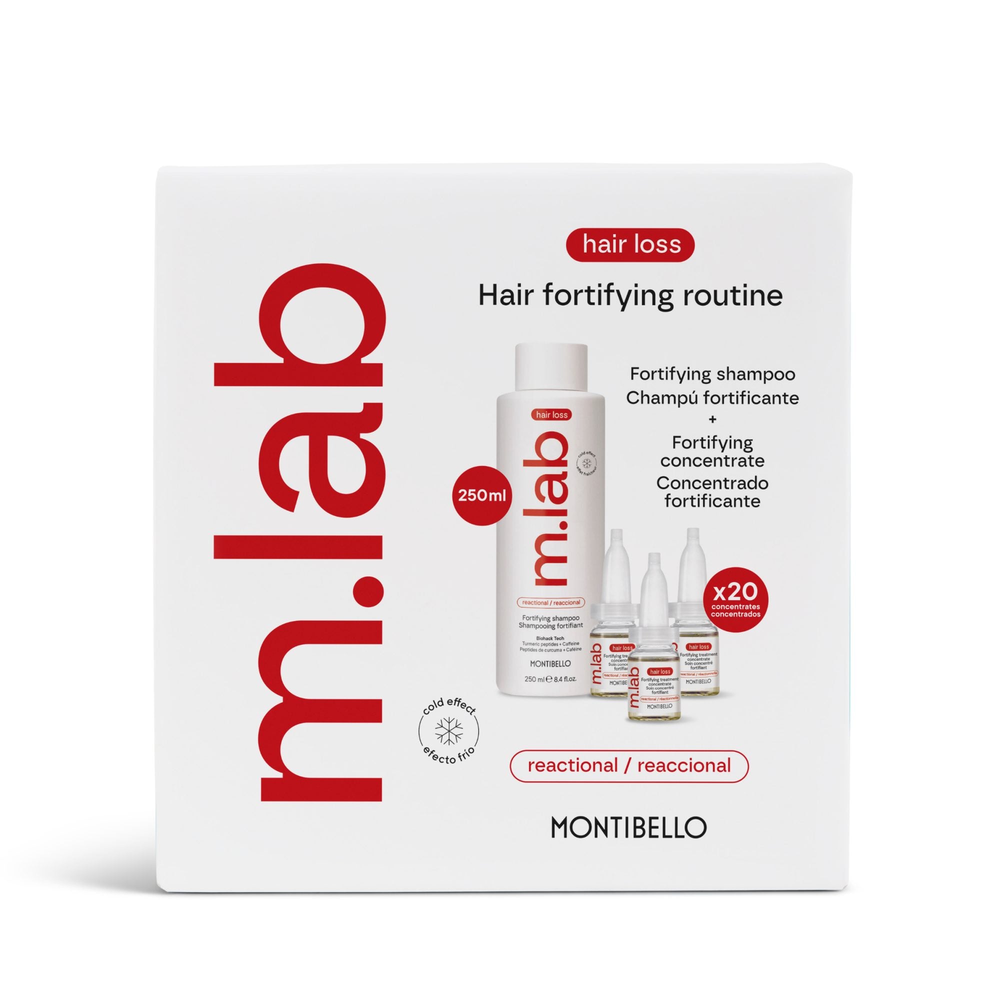 Montibello m.lab Reactional Fortifying Hair Loss Home Care Kit