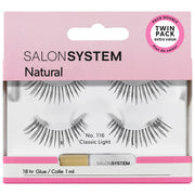 Salon System - Strip Lashes 116 Black Twin Pk