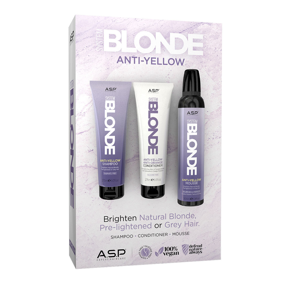 ASP System Blonde Anti-Yellow Mousse Gift Set