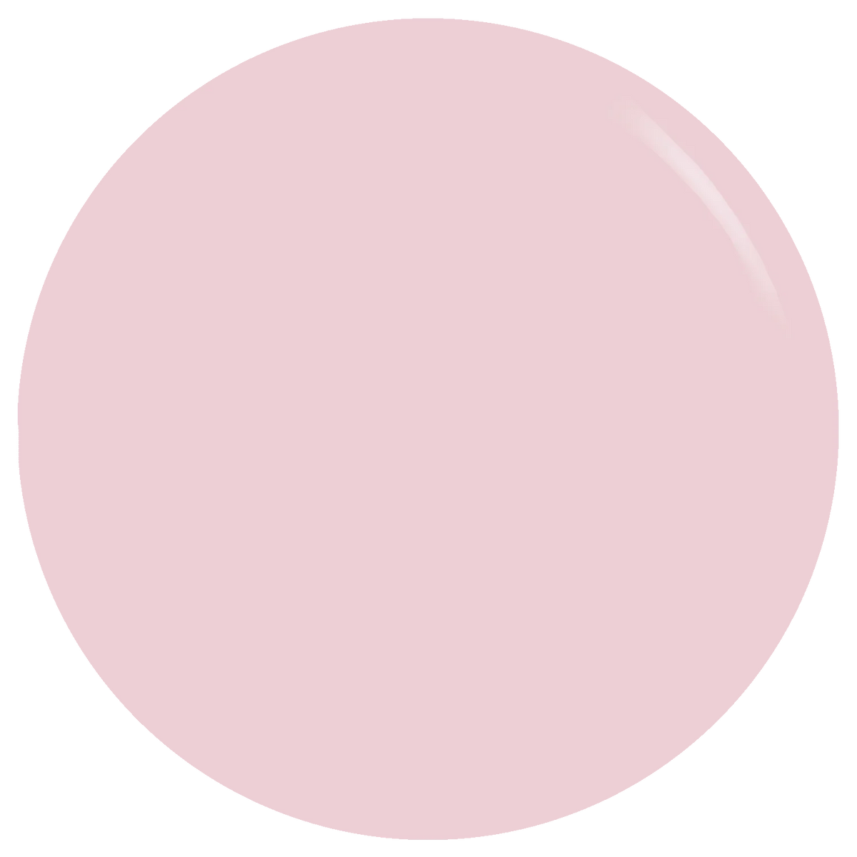A light pink circular color swatch with a soft white highlight on a white background.