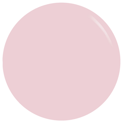 A light pink circular color swatch with a soft white highlight on a white background.