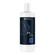 Indola 2% cream developer hair product bottle, professional salon supplies