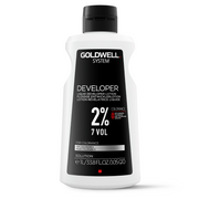 Goldwell System hair color developer 2 percent 7 vol, 1L bottle, salon haircare supply