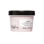 Milk Shake braid defining wax hair styling product tub with black lid, professional hair care.