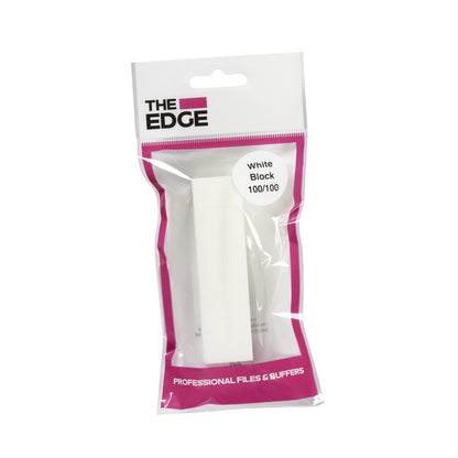 The Edge Nails - White Block 100/100 4-Sided