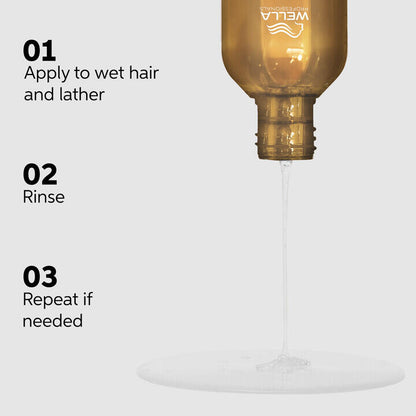 Brown bottle with a pump dispensing liquid on a white background