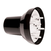 Black universal hair dryer diffuser attachment for professional hair styling