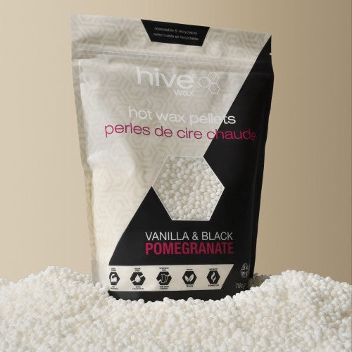 Hive - Hot Film Wax Pellets Vanilla And Black Pomegranate 700g