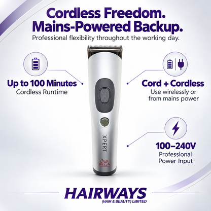 Wella Xpert HS71 cord cordless clipper with up to 100 minute runtime
