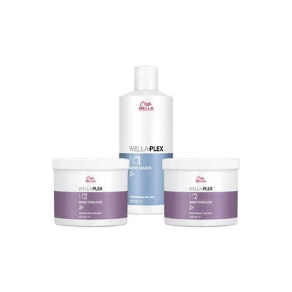 WellaPlex Big Kit Step 1+2 – Professional Bond Builder Salon Pack